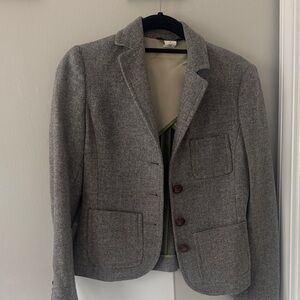 J.Crew Gray 100% Wool Blazer Jacket
